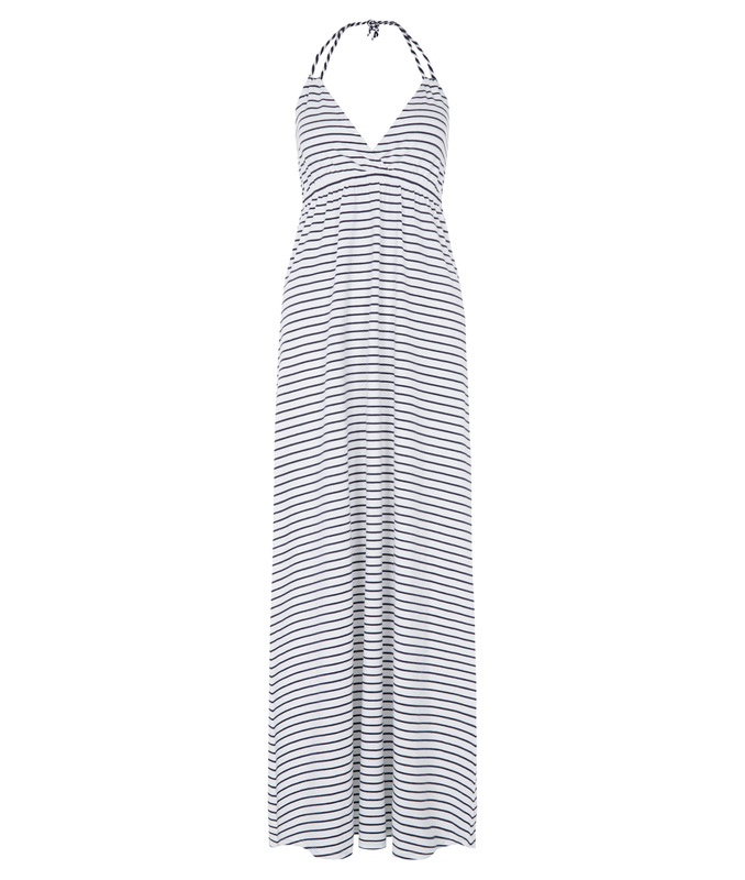 Stripe rope halter maxi beach dress - €12.-